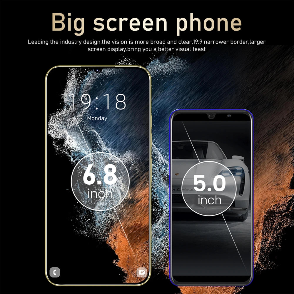 Hot New S24 Ultra Smart phone 7.3 inch Full Screen 4G/5G Cell Phone 22TB+2TB 7800mAh Mobile Phones Global Version Celulares