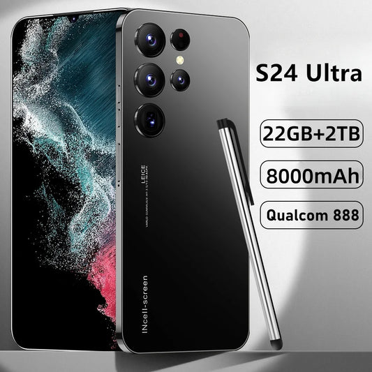 Hot New S24 Ultra Smart phone 7.3 inch Full Screen 4G/5G Cell Phone 22TB+2TB 7800mAh Mobile Phones Global Version Celulares