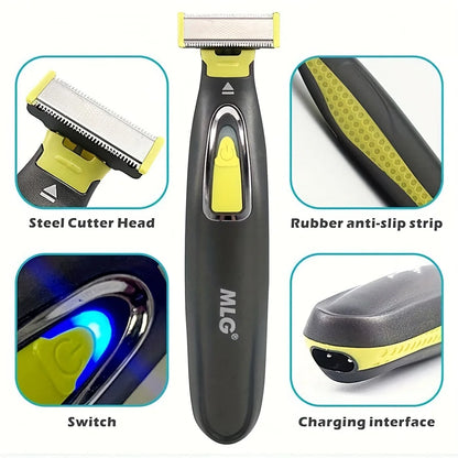 Electric Shaver For Men Women USB Rechargeable Shaver Portable Full Body Trimmer T Shaped Blade Razor For Armpit For Washable
