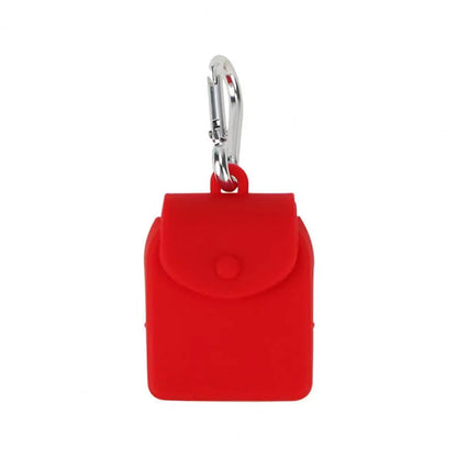 Mini Bag Keychain  Convenient Cup Bottle Hanging Mini Portable Straw Storage Bag  Solid Color Storage Bag