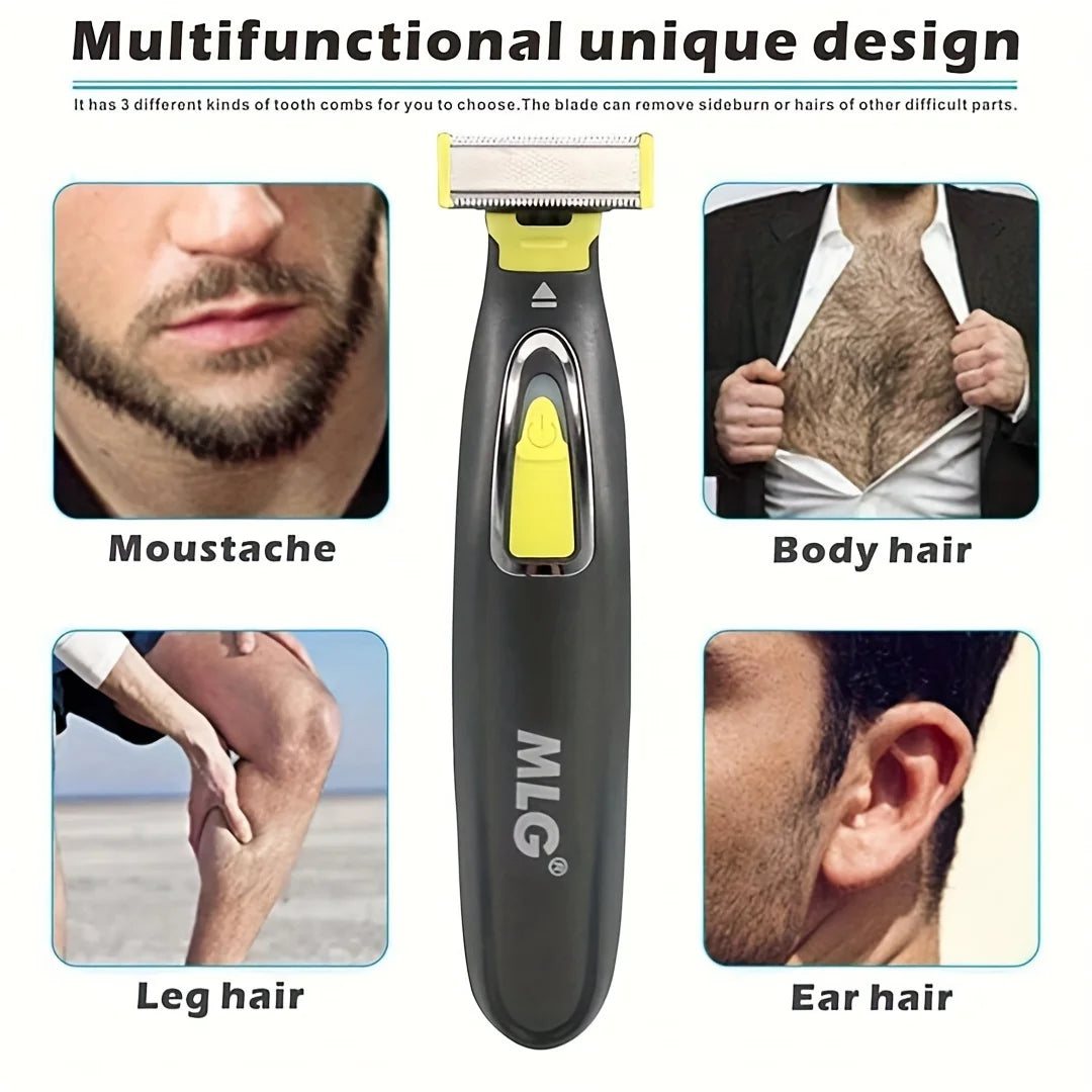 Electric Shaver For Men Women USB Rechargeable Shaver Portable Full Body Trimmer T Shaped Blade Razor For Armpit For Washable