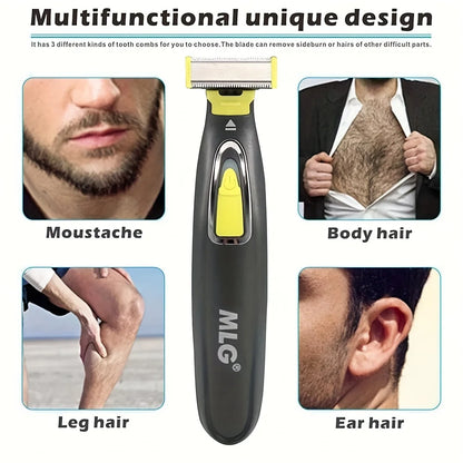 Electric Shaver For Men Women USB Rechargeable Shaver Portable Full Body Trimmer T Shaped Blade Razor For Armpit For Washable