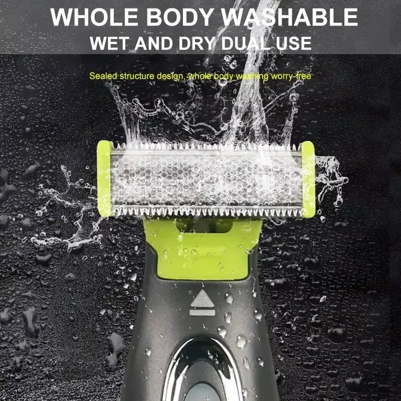 Electric Shaver For Men Women USB Rechargeable Shaver Portable Full Body Trimmer T Shaped Blade Razor For Armpit For Washable