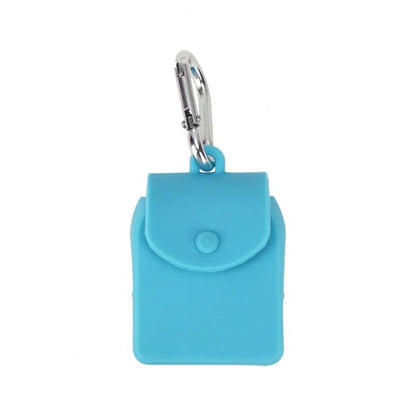 Mini Bag Keychain  Convenient Cup Bottle Hanging Mini Portable Straw Storage Bag  Solid Color Storage Bag