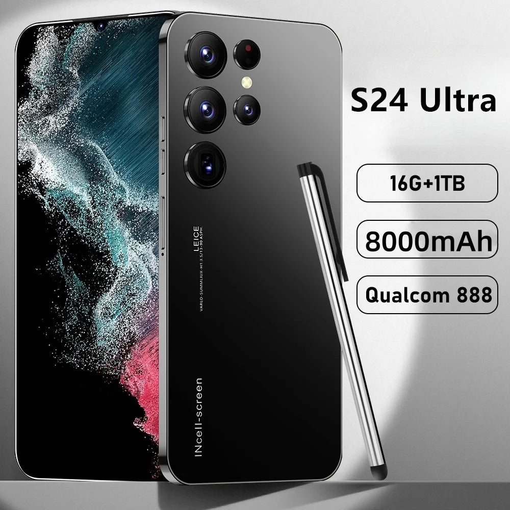 Hot New S24 Ultra Smart phone 7.3 inch Full Screen 4G/5G Cell Phone 22TB+2TB 7800mAh Mobile Phones Global Version Celulares