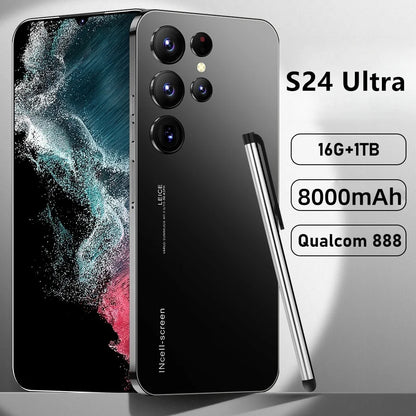 Hot New S24 Ultra Smart phone 7.3 inch Full Screen 4G/5G Cell Phone 22TB+2TB 7800mAh Mobile Phones Global Version Celulares